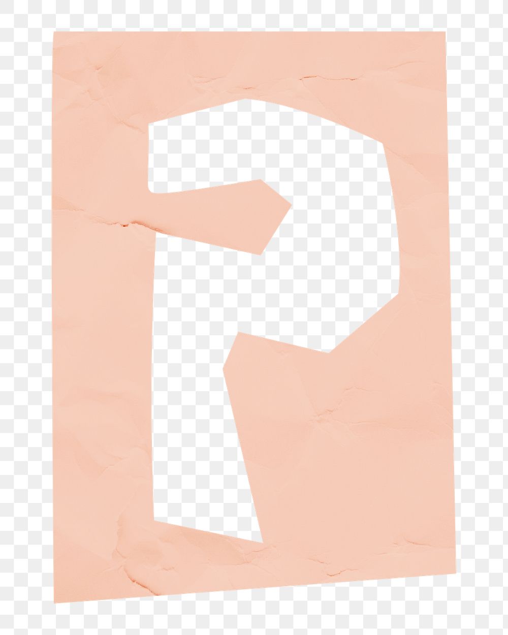 P letter paper cut png alphabet  typography font