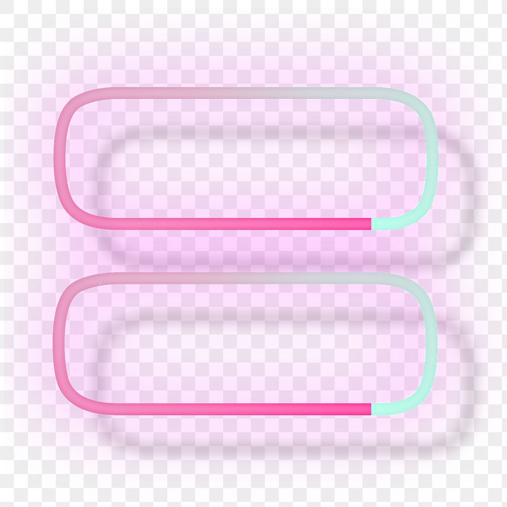 Equals sign png neon font typography