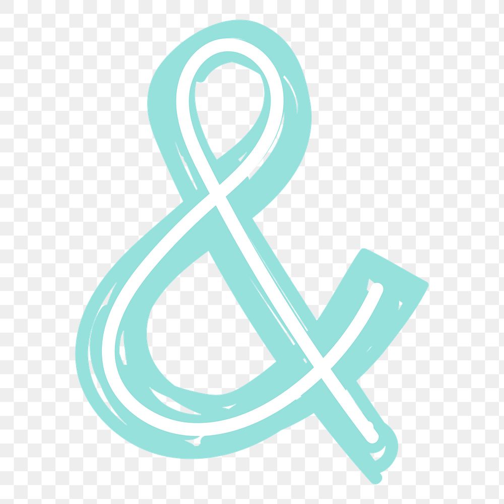 Ampersand & png doodle typography