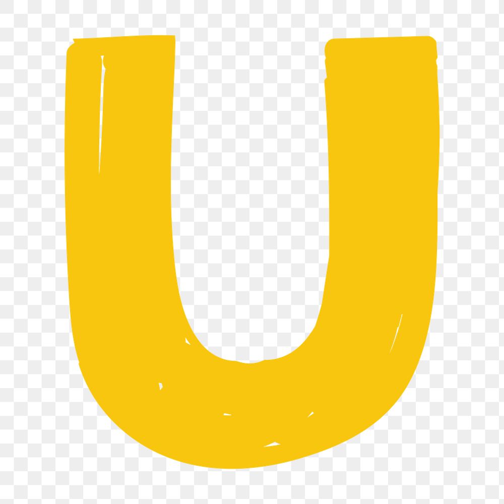 Letter R png doodle typography font 
