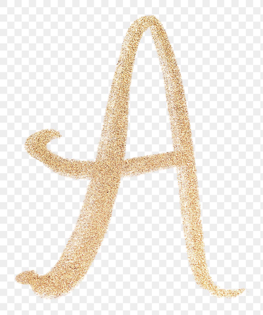 Png calligraphy letter A typography font