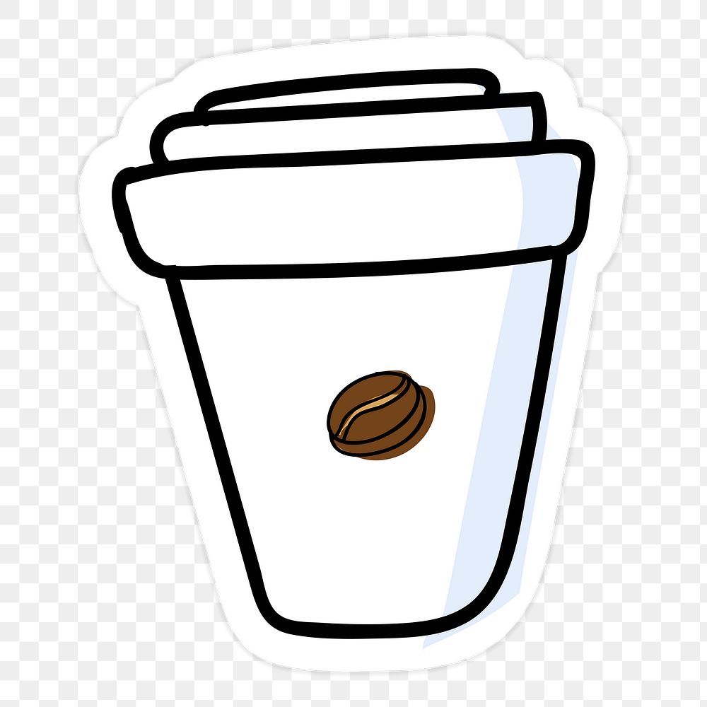 Coffee paper cup transparent png