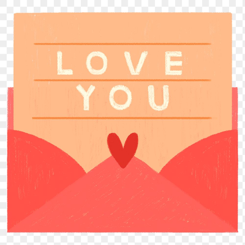 Love letter transparent png