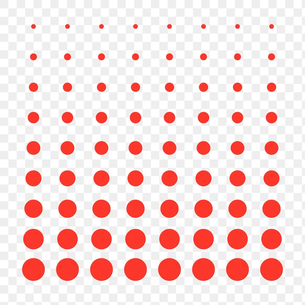Abstract red circle squared badge transparent png
