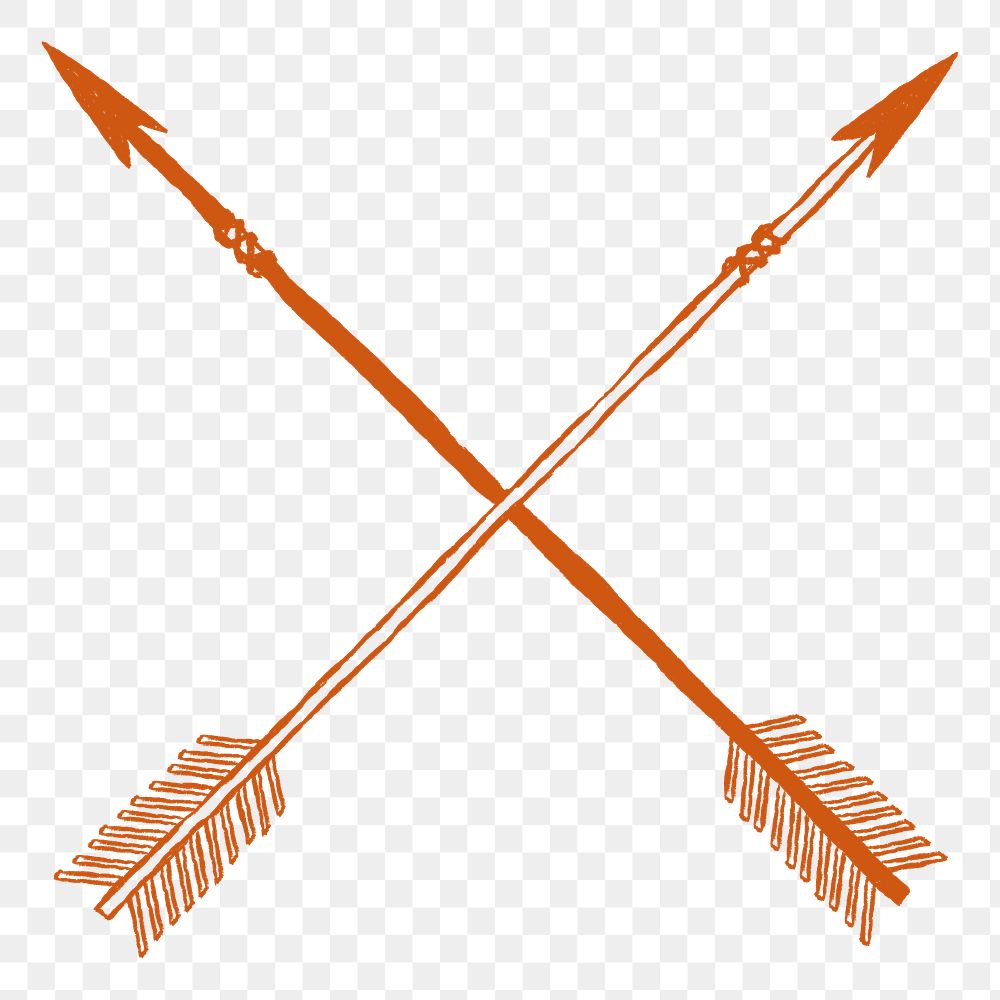  Png crossed arrow logo in rodeo theme