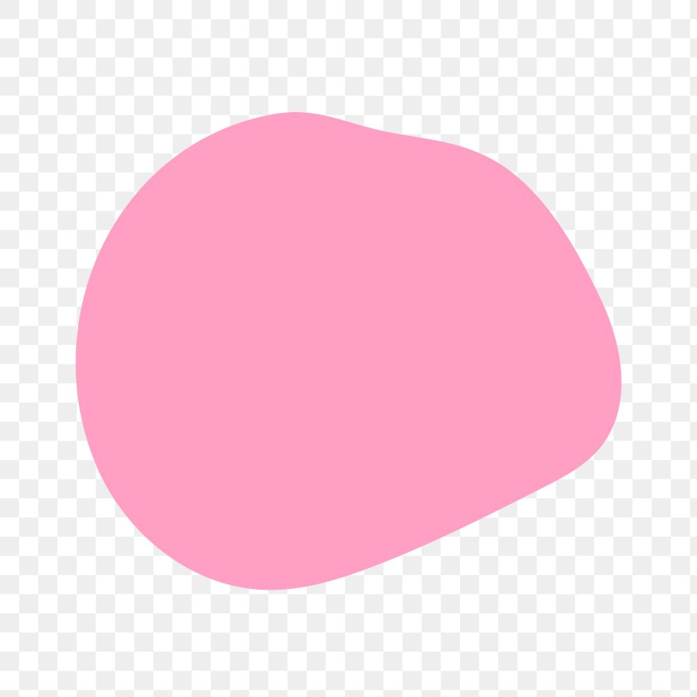 Png pink circle shape design element