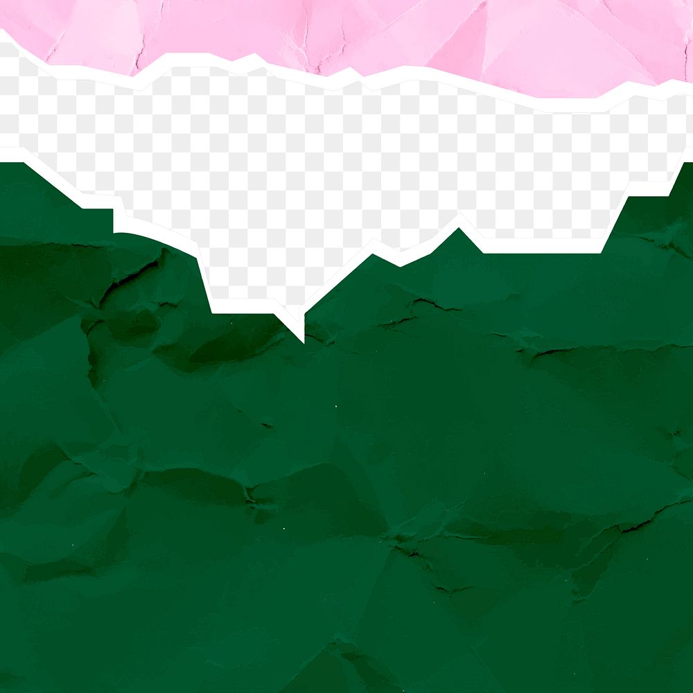 Ripped paper border png transparent background