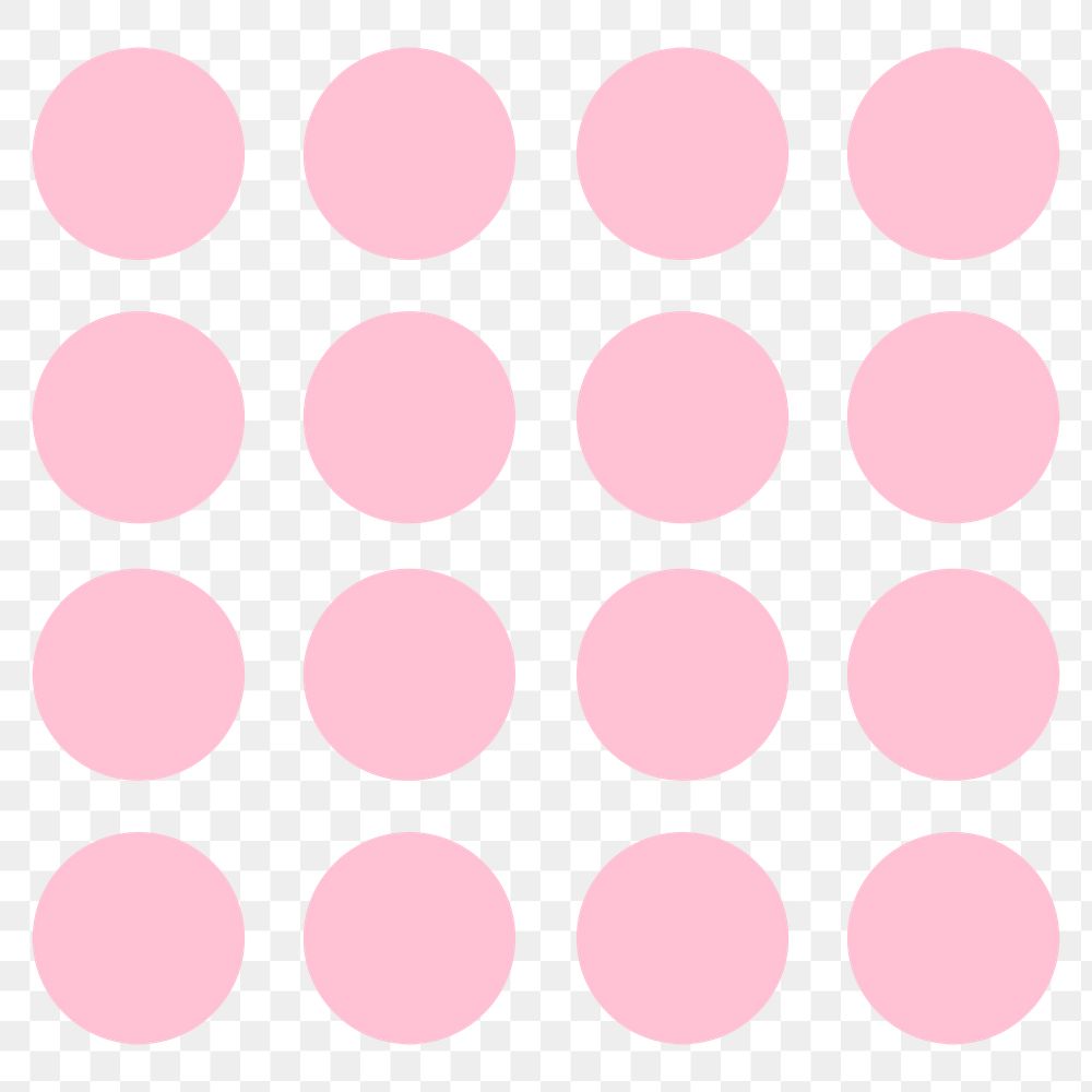 Png dots geometric pink shape in flat design