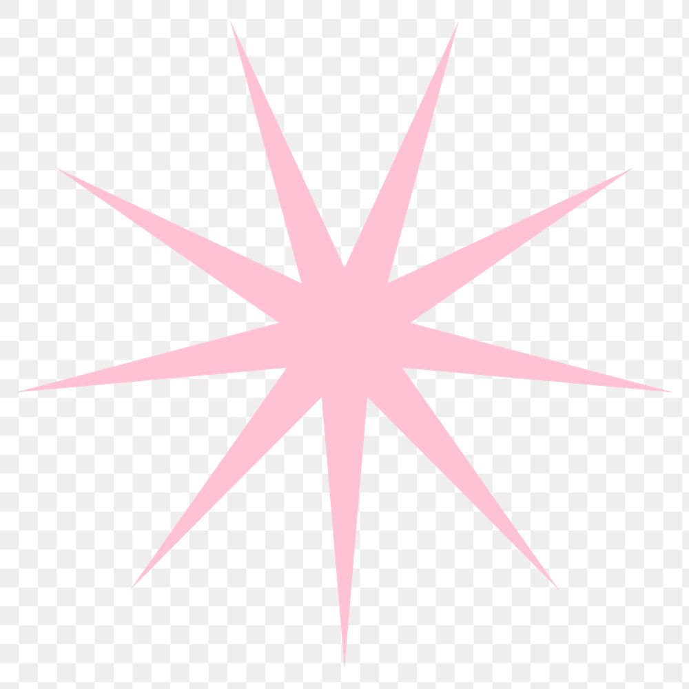 Png explosion geometric pink shape in flat design