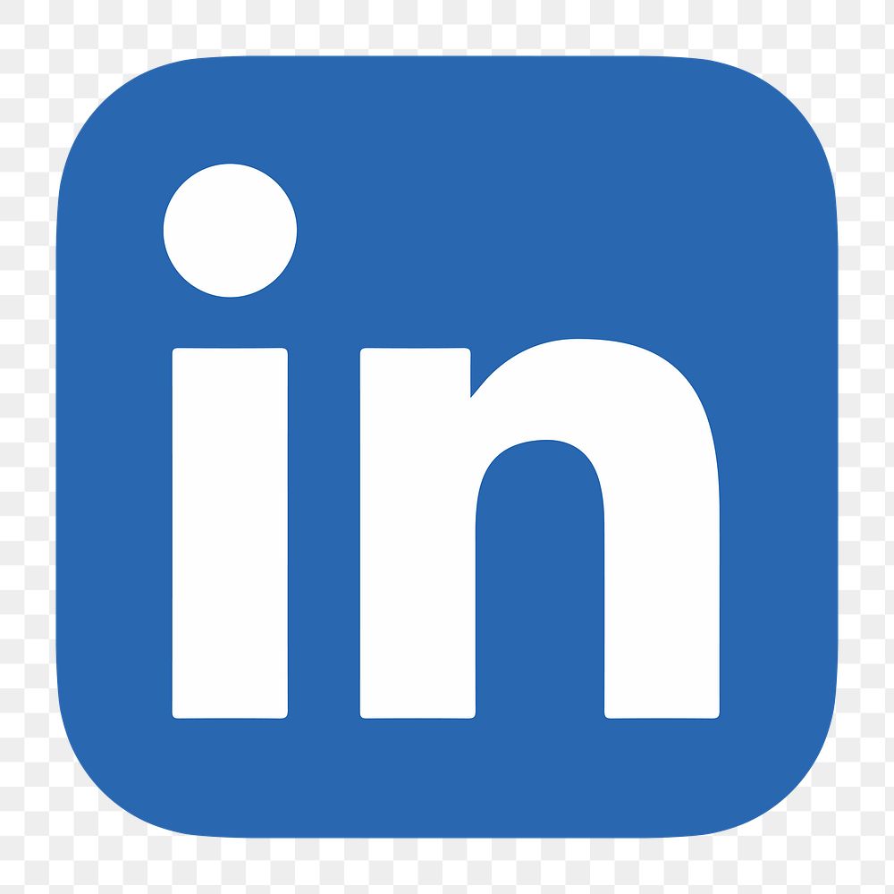LinkedIn png social media icon. 7 JUNE 2021 - BANGKOK, THAILAND