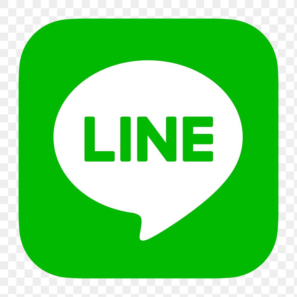 LINE png social media icon. 7 JUNE 2021 - BANGKOK, THAILAND