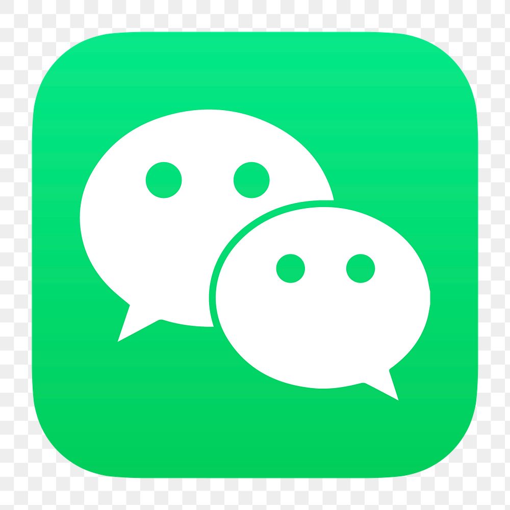 WeChat png social media icon. 7 JUNE 2021 - BANGKOK, THAILAND