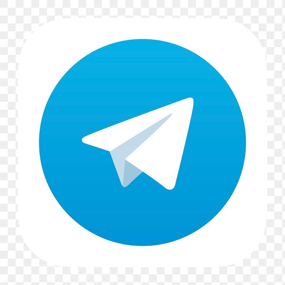 Telegram png social media icon. 7 JUNE 2021 - BANGKOK, THAILAND