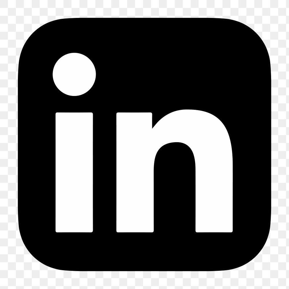 LinkedIn flat graphic icon for social media in png. 7 JUNE 2021 - BANGKOK, THAILAND