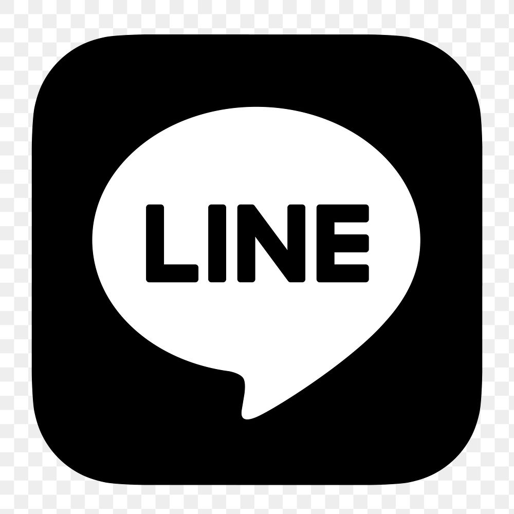 LINE flat graphic icon for social media in png. 7 JUNE 2021 - BANGKOK, THAILAND