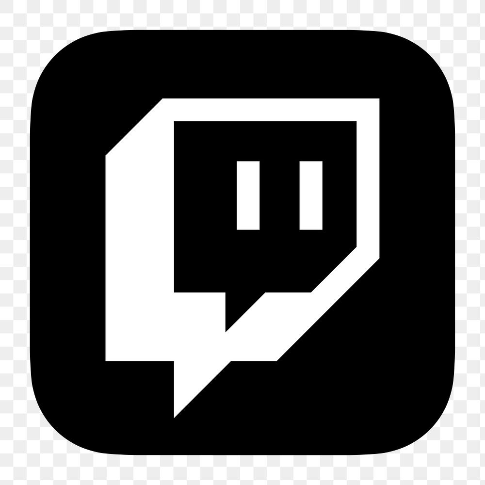 Twitch flat graphic icon for social media in png. 7 JUNE 2021 - BANGKOK, THAILAND