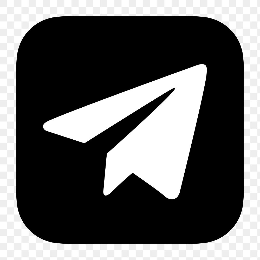 Telegram flat graphic icon for social media in png. 7 JUNE 2021 - BANGKOK, THAILAND