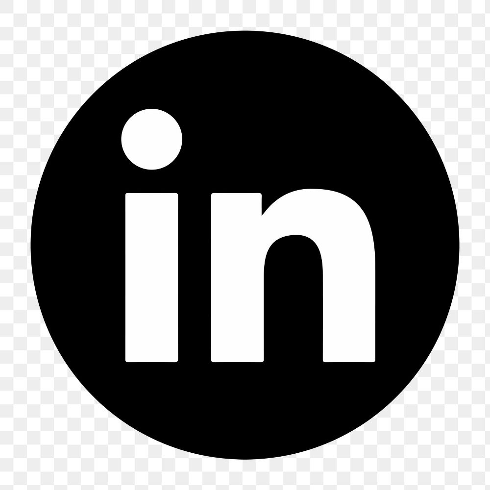 LinkedIn flat graphic icon for social media in png. 7 JUNE 2021 - BANGKOK, THAILAND