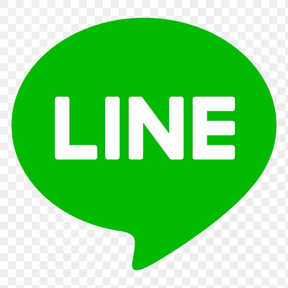 LINE png social media icon. 7 JUNE 2021 - BANGKOK, THAILAND