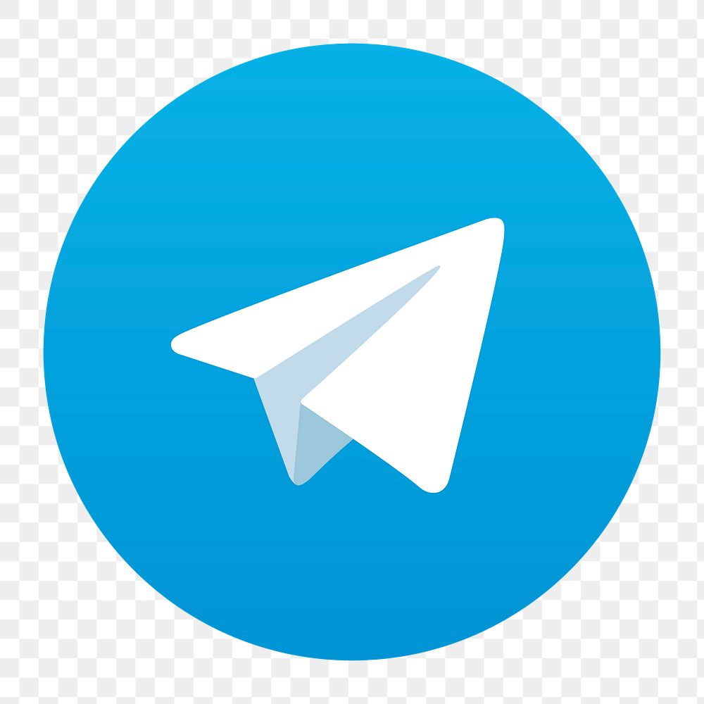 Telegram png social media icon. 7 JUNE 2021 - BANGKOK, THAILAND
