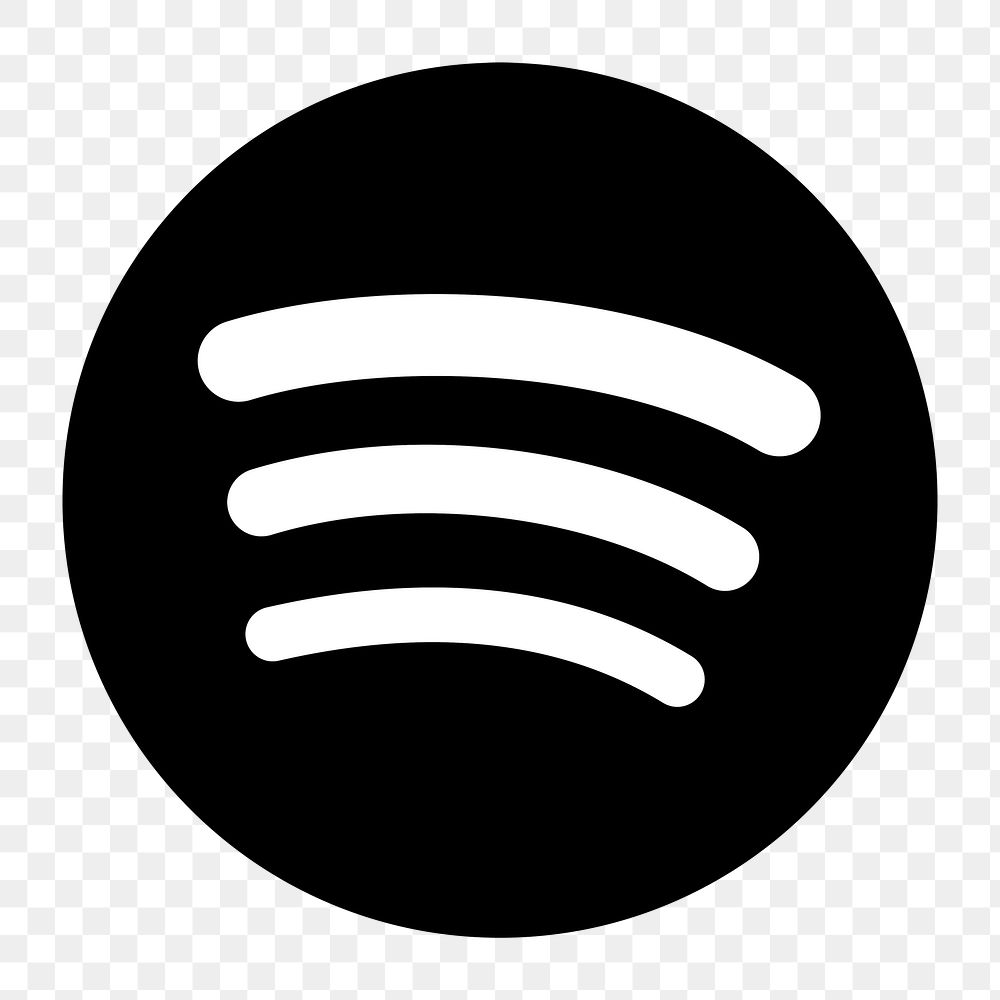 Spotify flat graphic icon for social media in png. 7 JUNE 2021 - BANGKOK, THAILAND