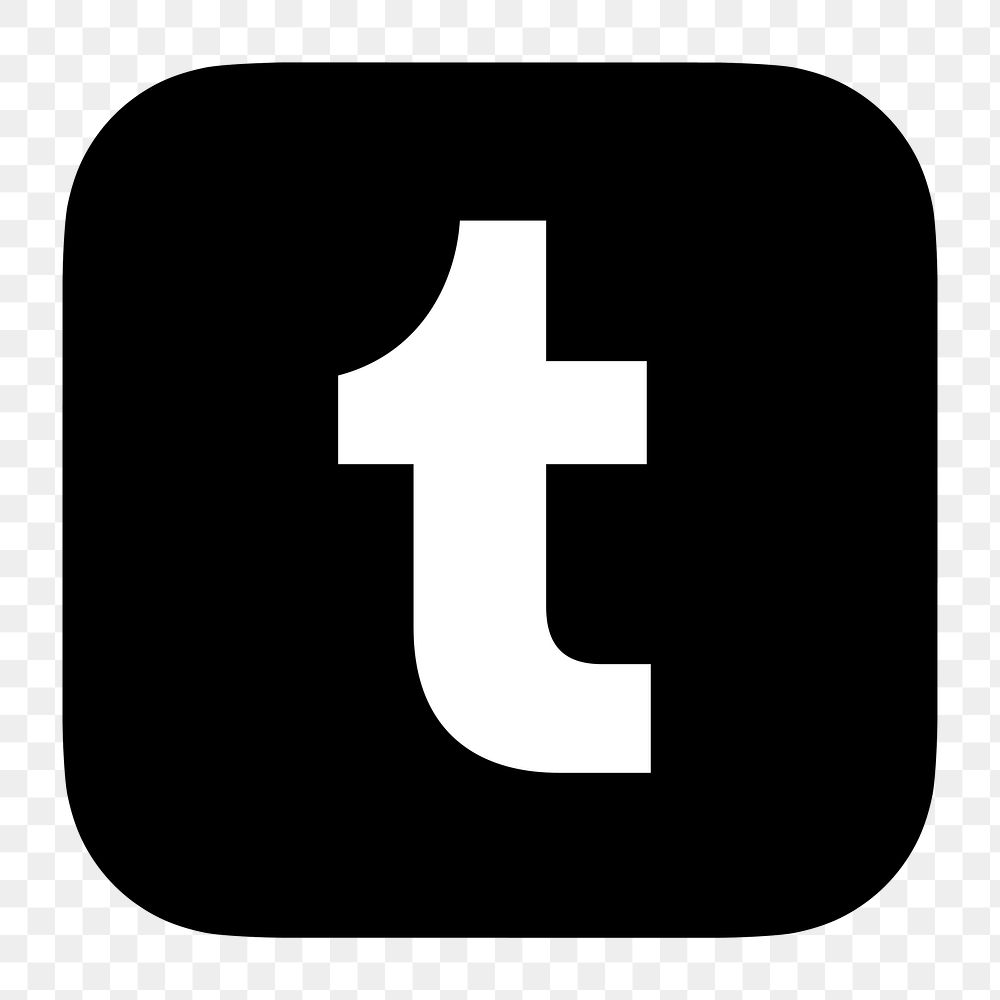 Tumblr flat graphic icon for social media in png. 7 JUNE 2021 - BANGKOK, THAILAND