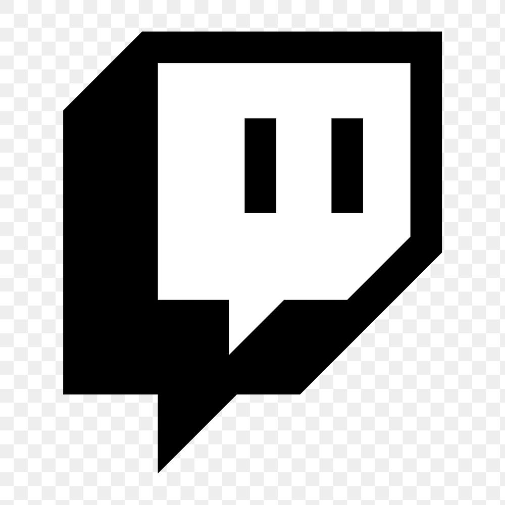 Twitch flat graphic icon for social media in png. 7 JUNE 2021 - BANGKOK, THAILAND