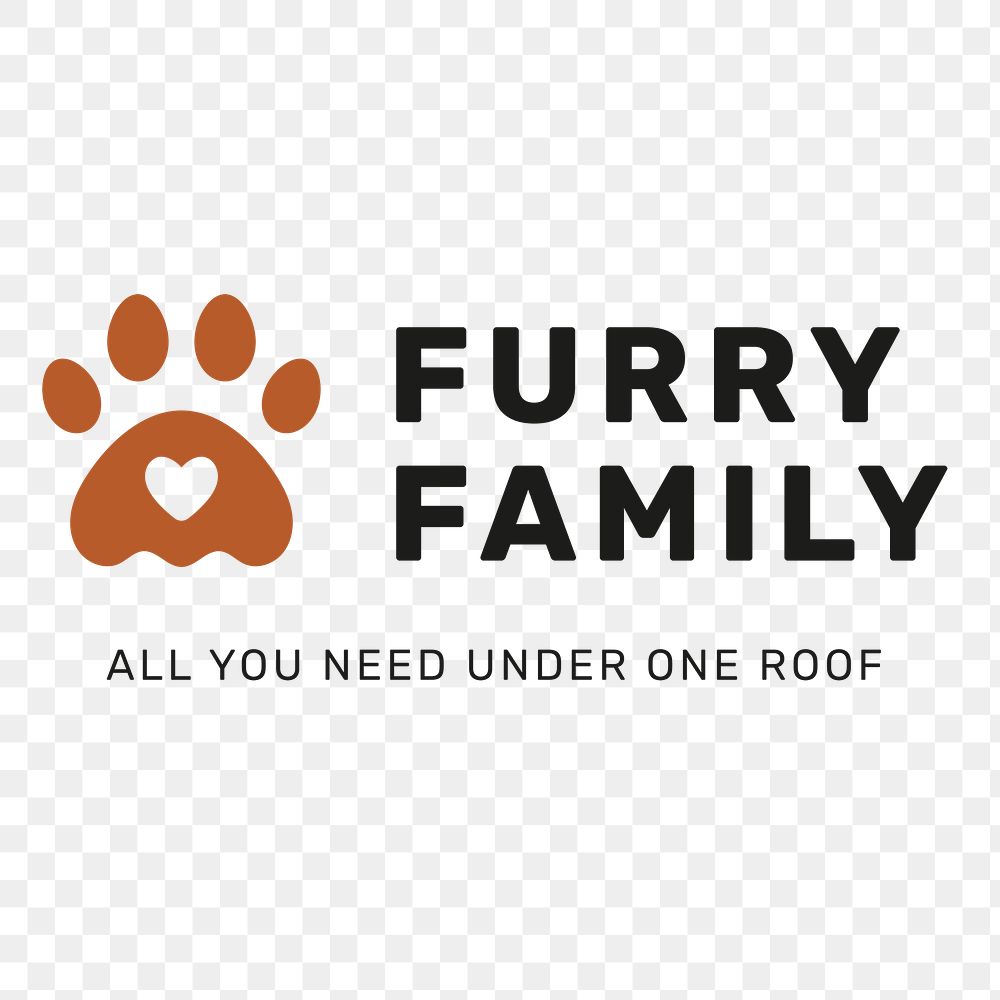 Pet logo PNG design, animal shelter