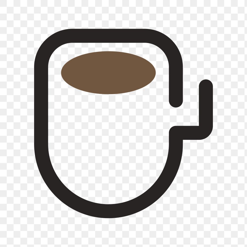 Cafe logo PNG design, minimal style