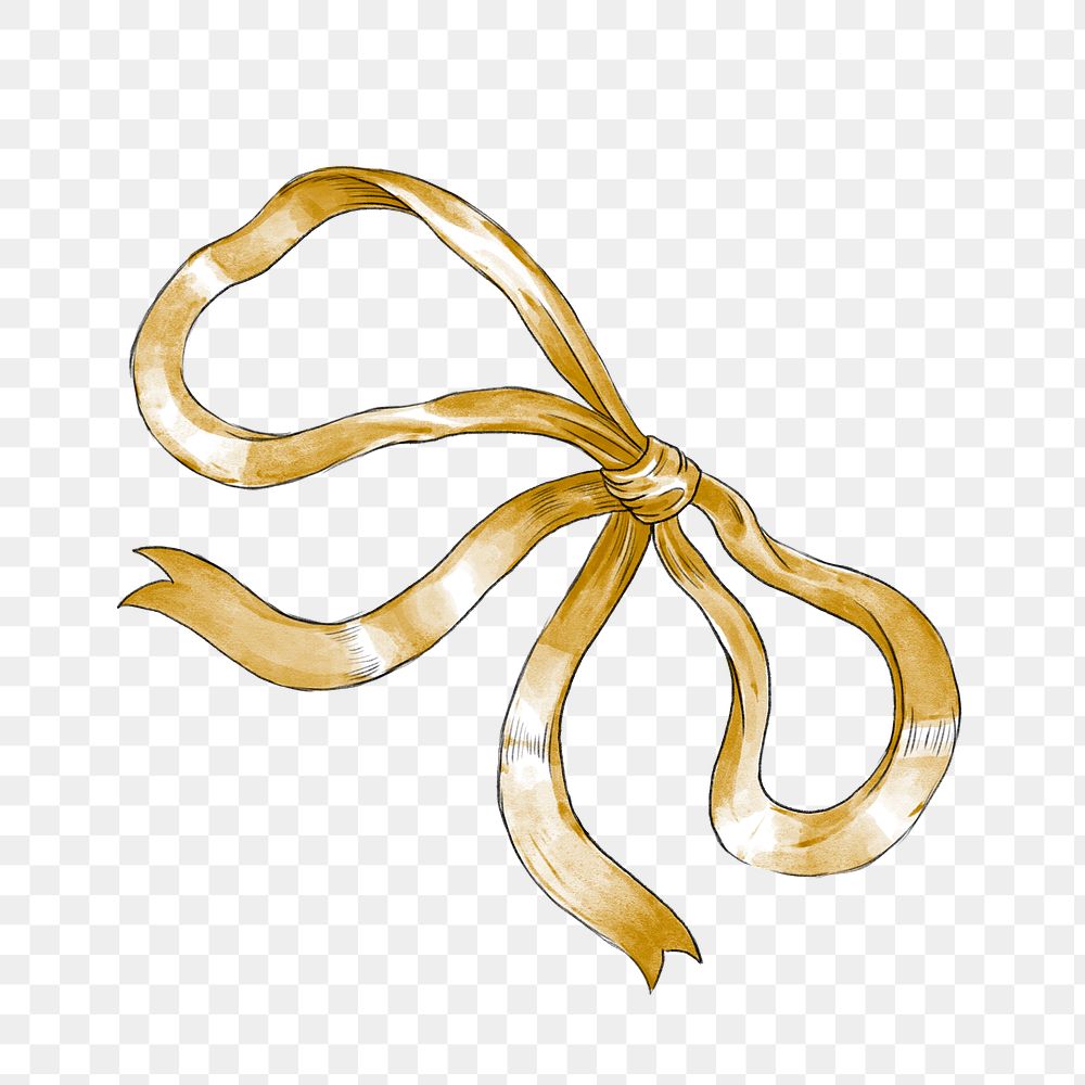 Ribbon png bow design element