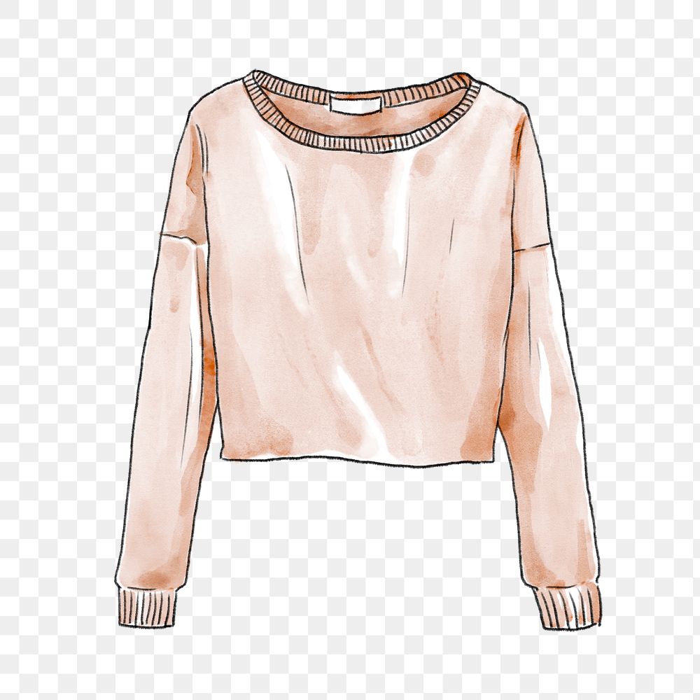 Png women's sweater fashion sticker