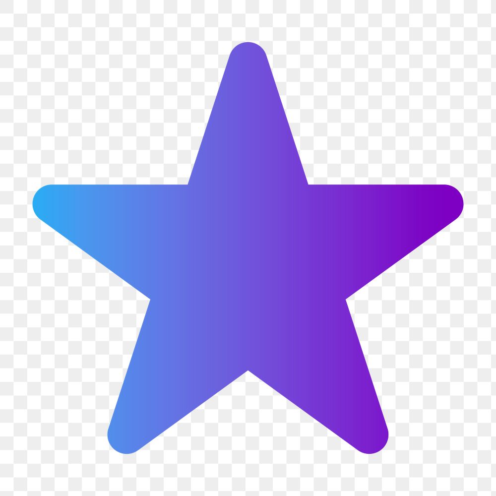 Star png web holographic icon for scores and favorites