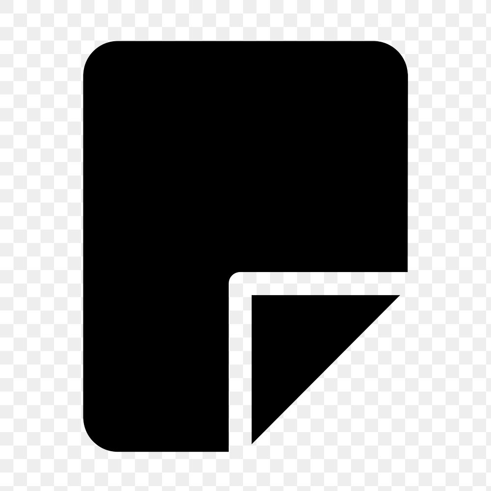 Document png UI icon in flat style