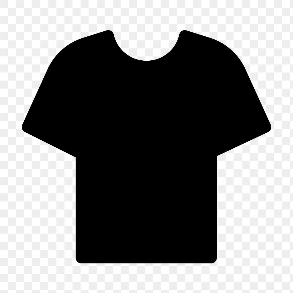 T-shirt png social media icon in flat style