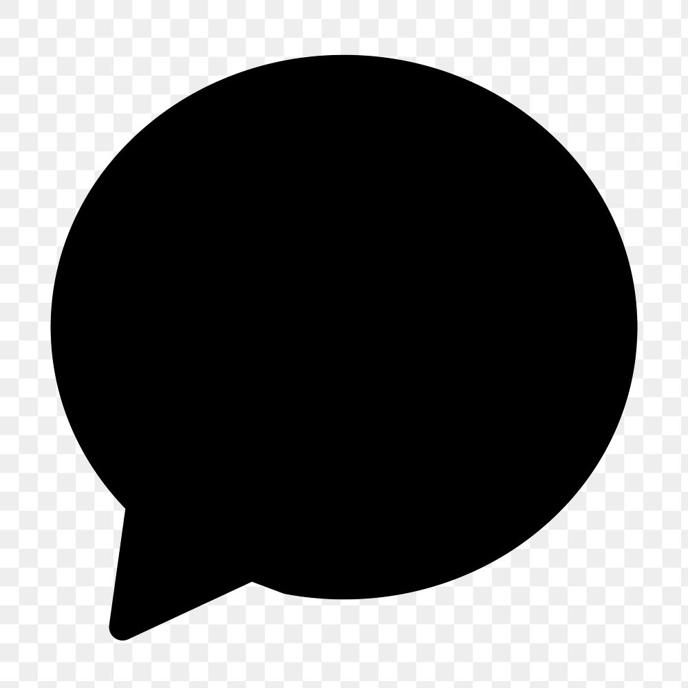 Png speech bubble chat icon for instant messaging app