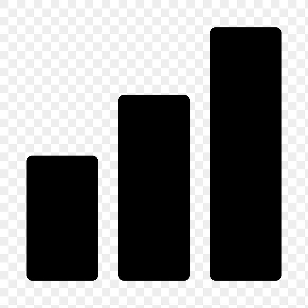 Png Bar chart business icon  in flat style
