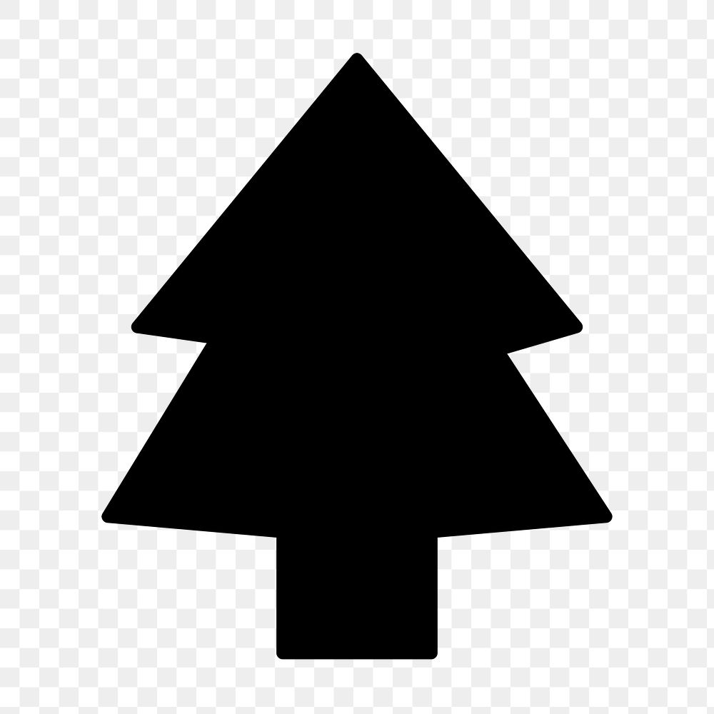 Png Christmas tree environment icon in for website solid style