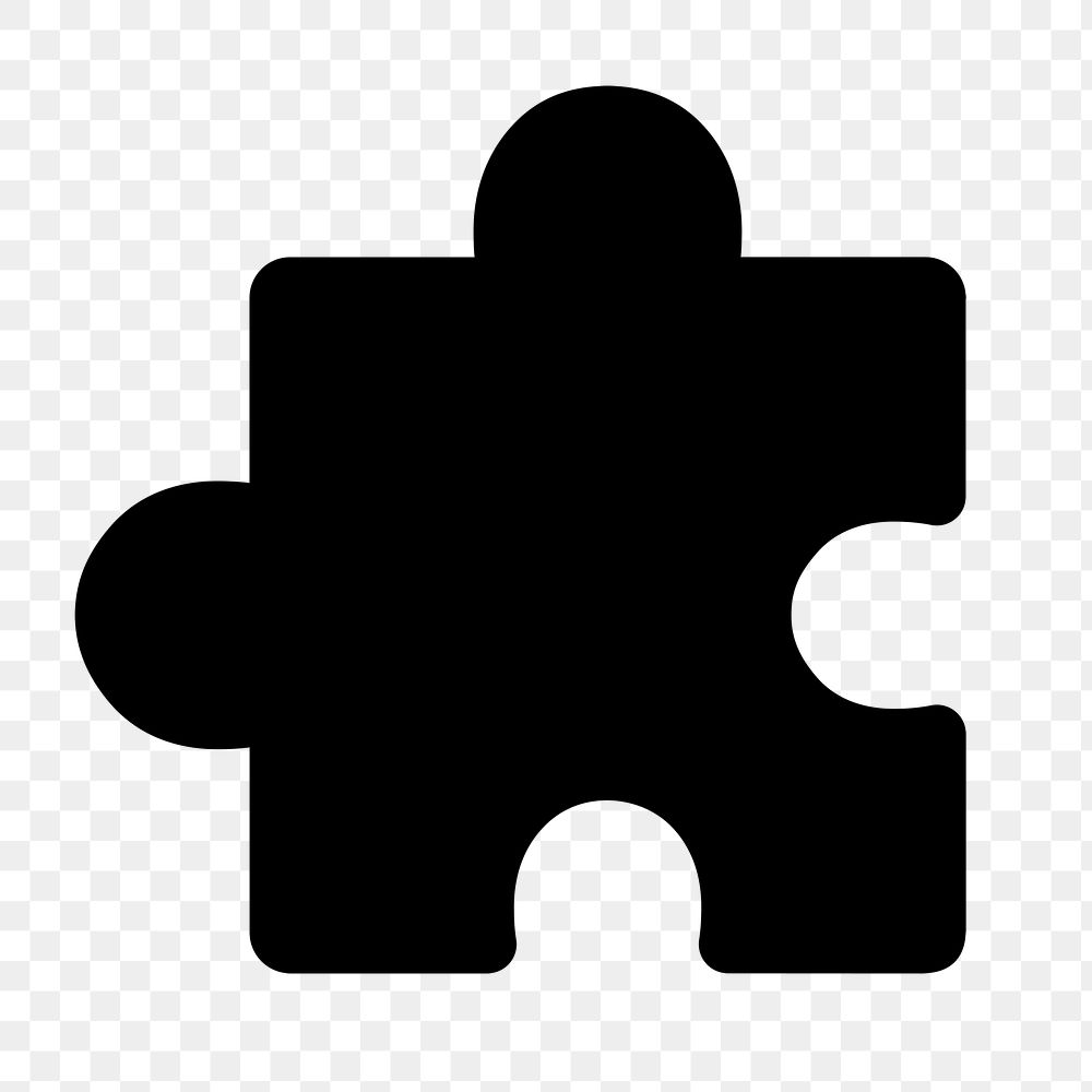 Puzzle png solid web icon game symbol