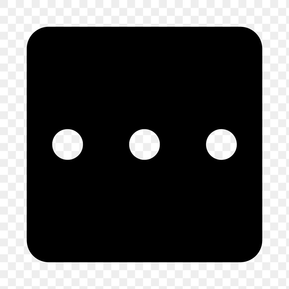 Png 3 Dots loading web icon in flat style