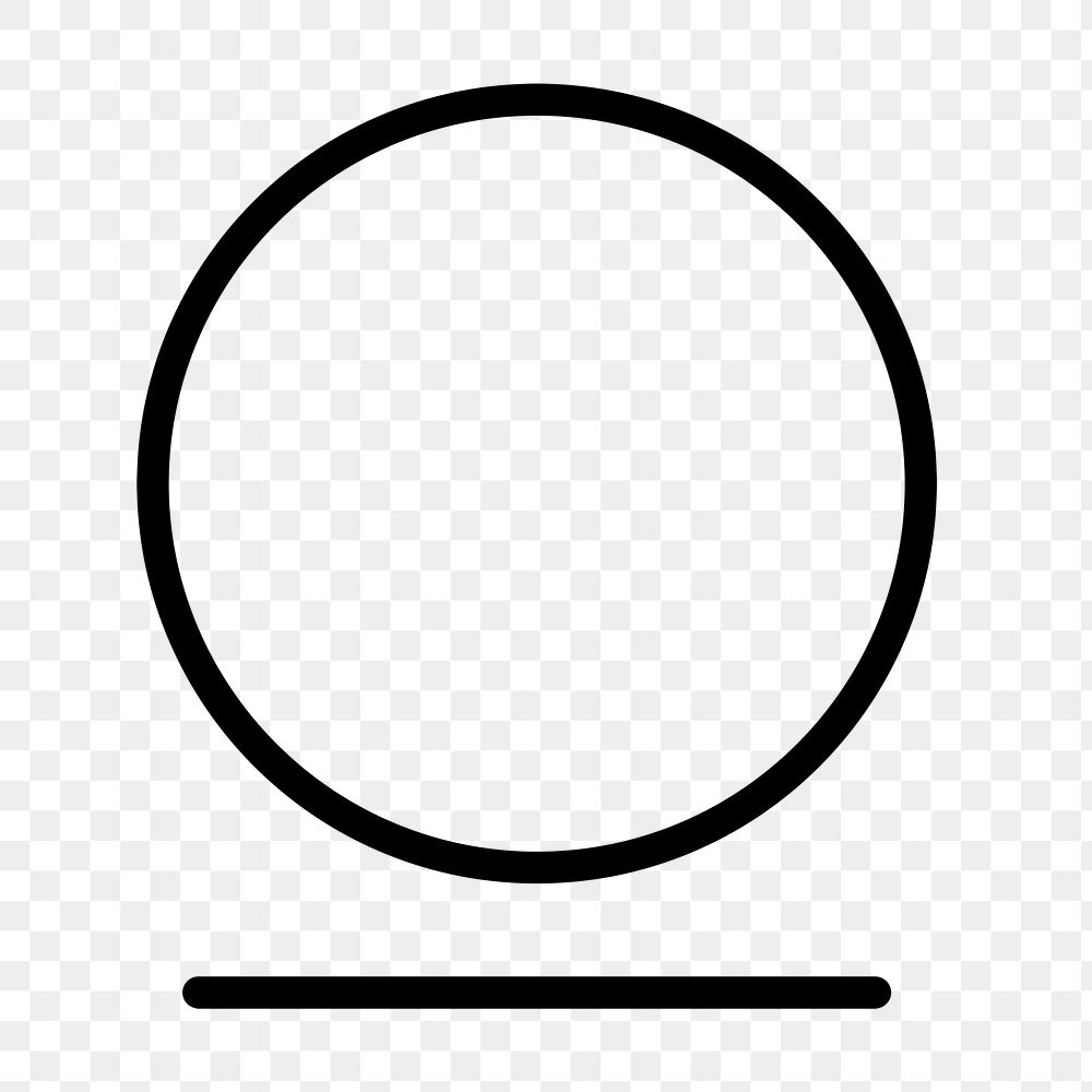 Png circle geometric shape icon in simple style