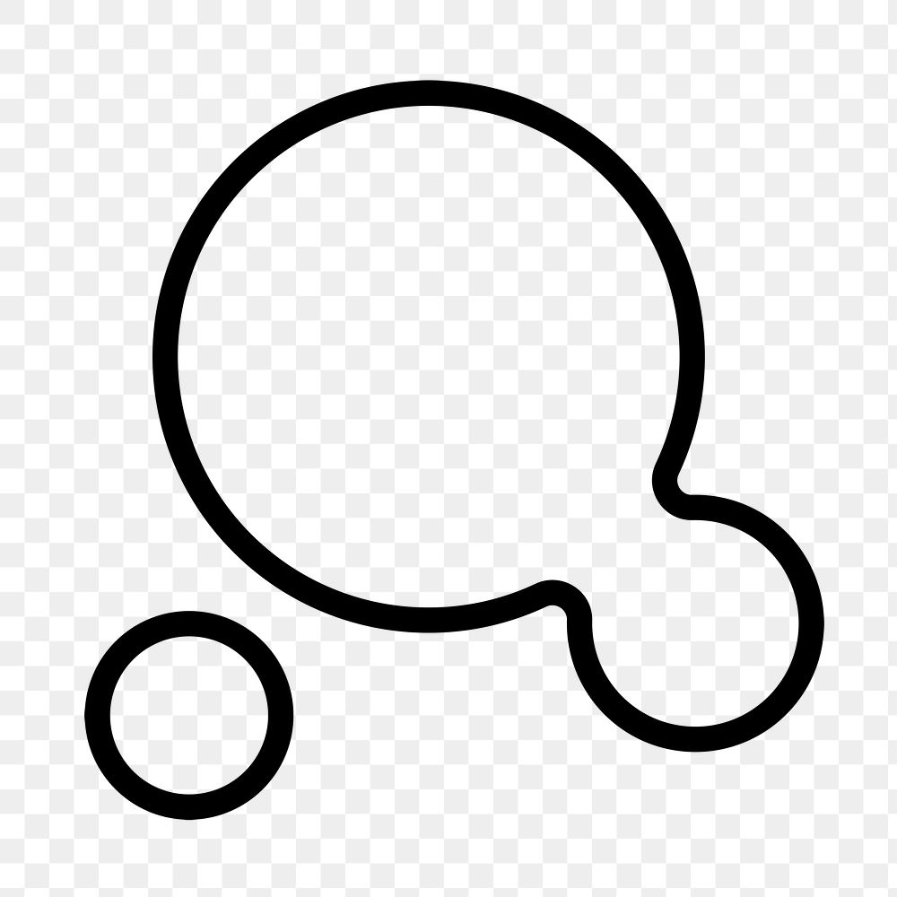 Png circle geometric icon in simple style