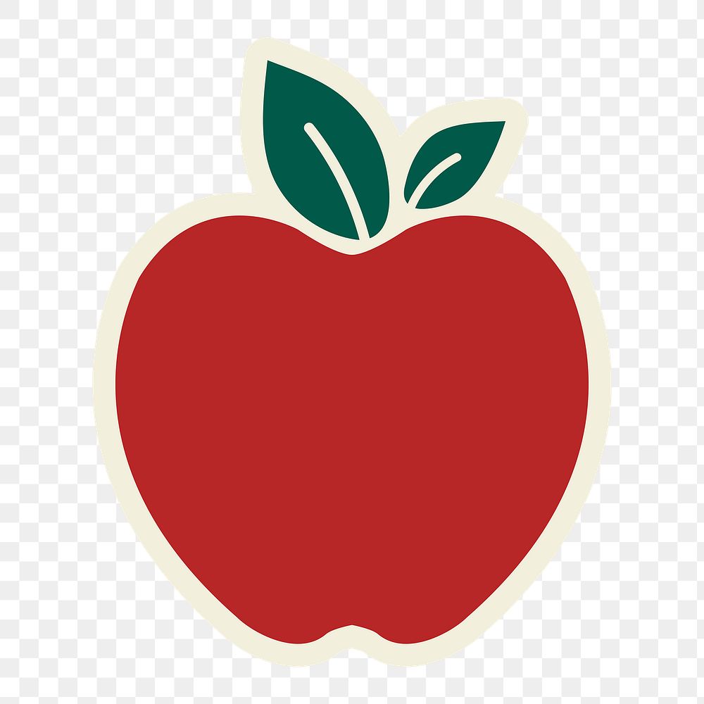 Apple png organic badge sticker  for products packaging