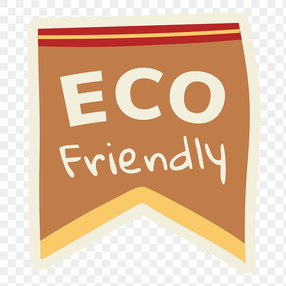 Png eco-friendly label marketing sticker for food packaging