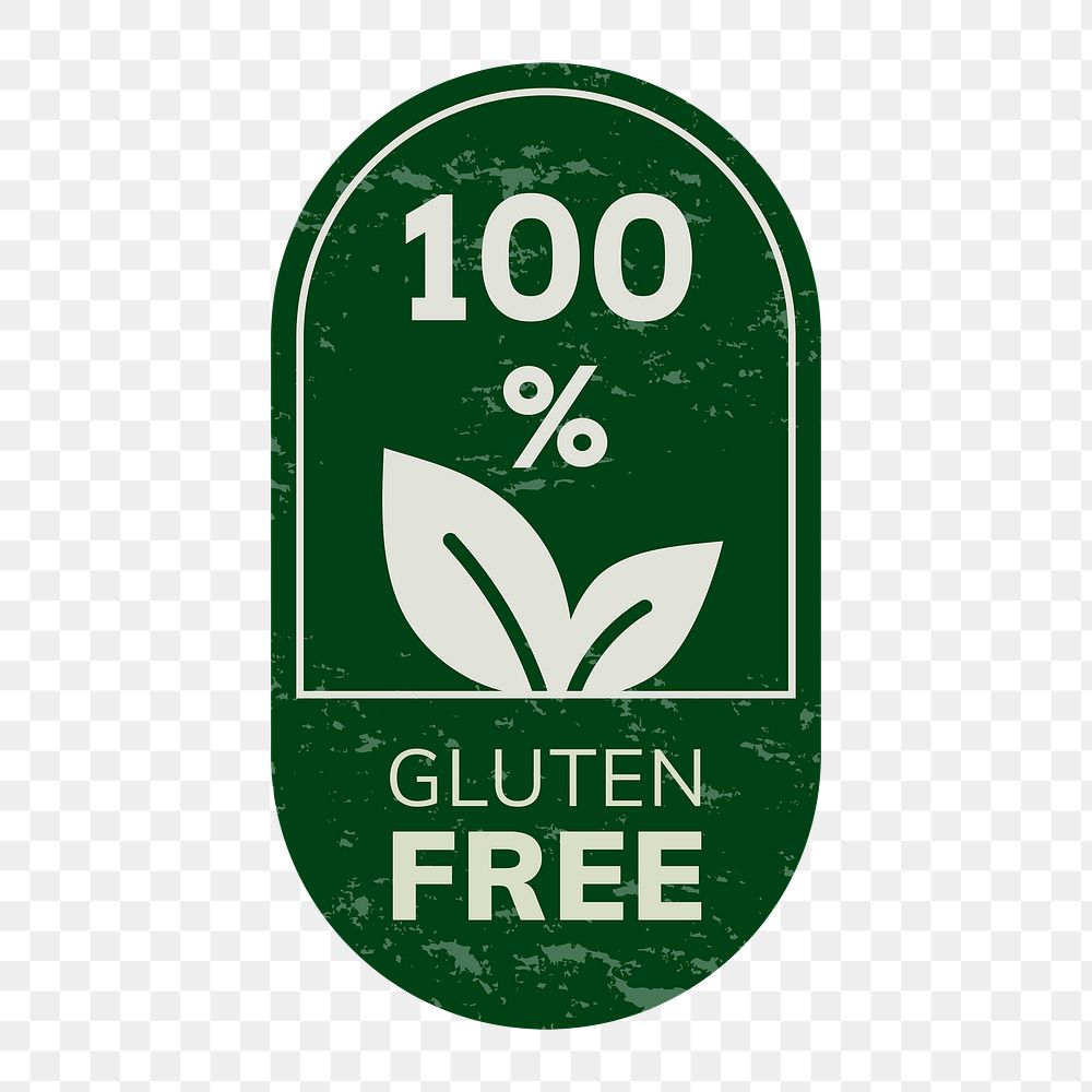 Png gluten free business logo food packaging sticker