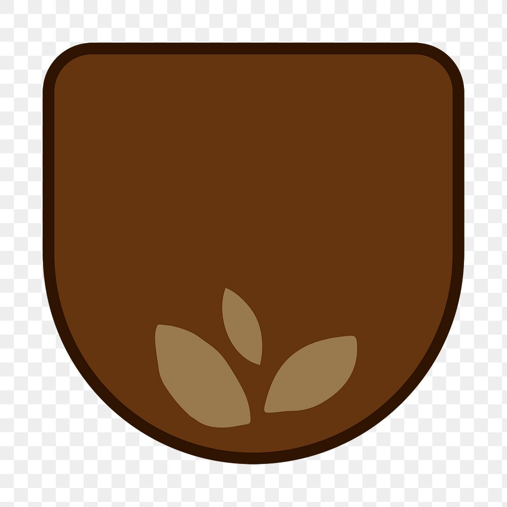 Leaf png vegetable badge sticker for plant-based products