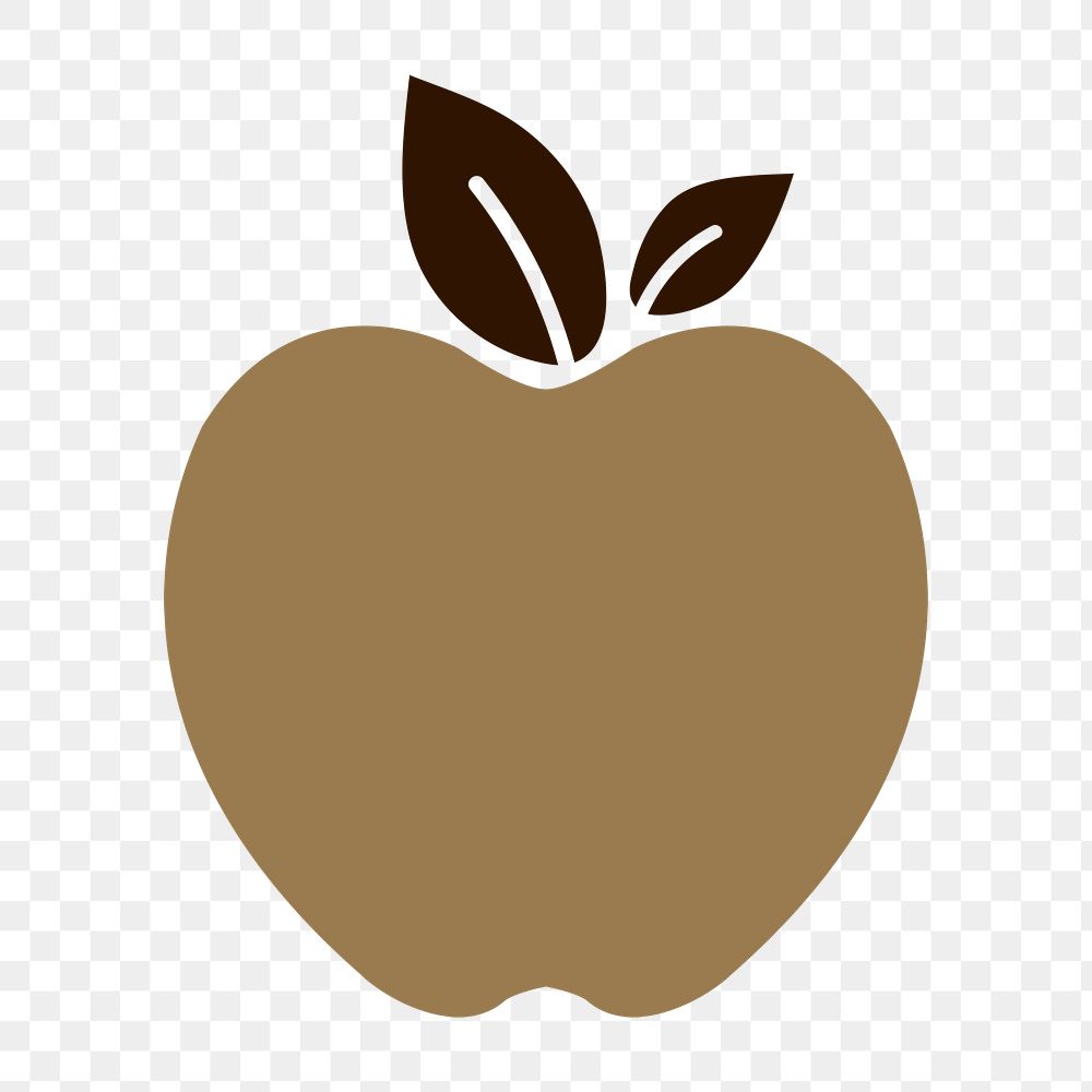 Apple png organic badge sticker  for products packaging