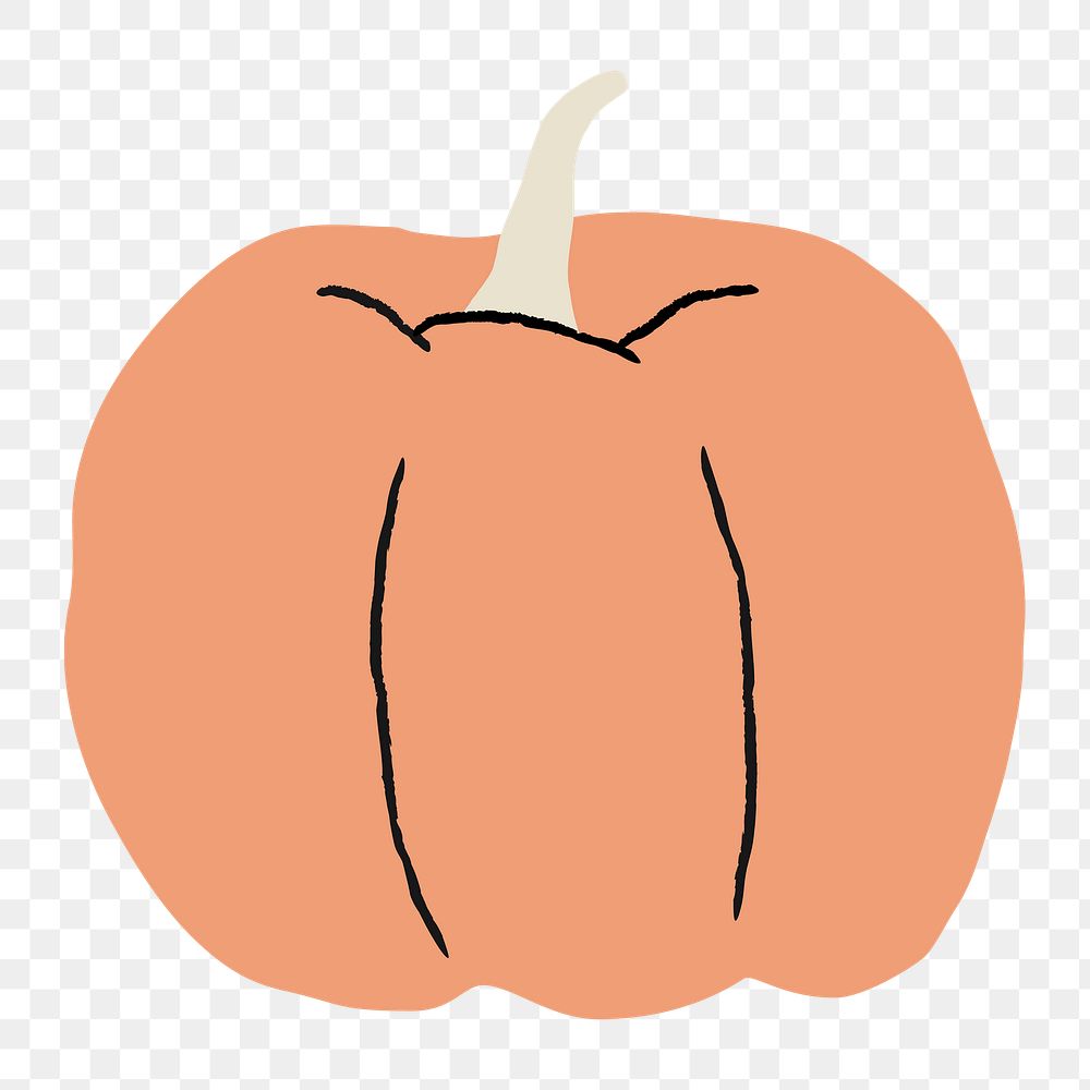 Pumpkin png occult Halloween witchcraft sticker