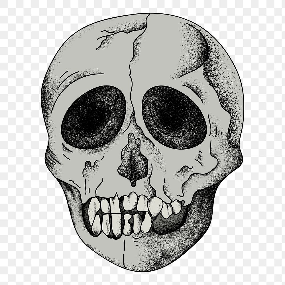 Flash Tattoo Skull and Spooky