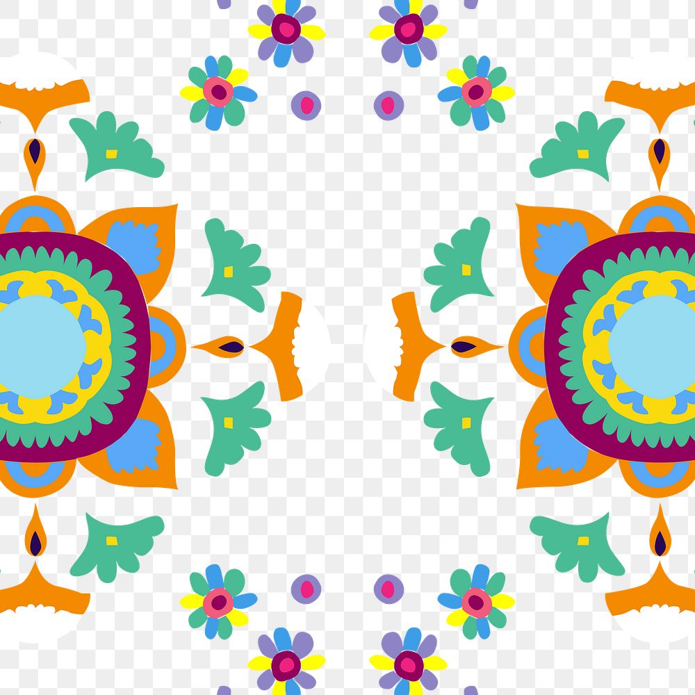 Diwali Indian mandala png patterned background