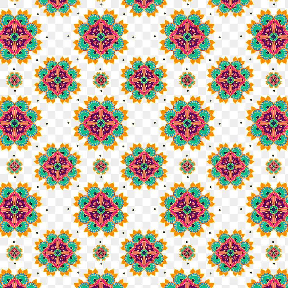 Diwali Indian png mandala pattern transparent background